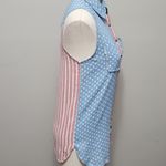 Love Riche patriotic distressed button down size medium Photo 2