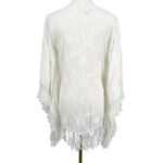 Melissa Odabash Lace Fringe Swim Coverup White Size Small Photo 5