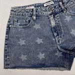 Vigoss New Star Print High Rise Denim Shorts Ace Indigo Medium Wash Size 30 Photo 4