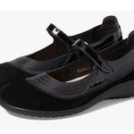 Naot Kirei Mary Jane Black Suede Leather Combo Size 10/11 US 41 EU NIB Versatile Photo 0
