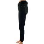 7 For All Mankind Women's Black Mid Rise Slim Skinny Leg Denim Jeans Pants Sz 26 Photo 1
