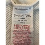 Sweaty Betty  White Pullover‎ Sweatshirt Cowl Neck Medium Pockets Photo 4