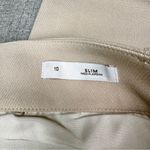 Loft  Slim Straight Leg Pencil Pants in Curvy Fit Dress Pants in Ecru Size 10 Photo 9