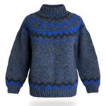 FRON enterprises Icelandic wool fair isle sweater Blue Photo 1
