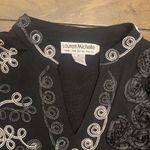 Lauren Michelle Blouse Size Medium soutache embroidered modest size medium‎ Black Photo 5