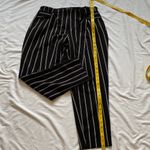 Elegant Striped Men's Dress Pants Black Size L Photo 8