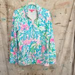 Lilly Pulitzer Skipper Popover Top in Coral Bay Photo 1