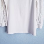 Ann Taylor  White Square Neck Floral Eyelet Long Sleeve Blouse Photo 2