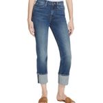 frame denim NWT FRAME LE HIGH BIG CUFF Mid Rise‎ STRAIGHT LEG STRETCH JEANS Size 27 $230 Photo 1