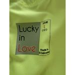 Lucky In Love Feeling Groovy Skort Skirt L Yellow Pink Smocked Golf Pickleball * Size L Photo 2