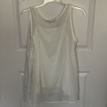 Soft Surroundings  White Double Layered Sequin Tank Top Medium Photo 2