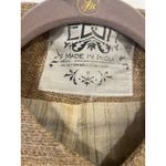 Womens Edun Boho Natural handwoven Rustic Cropped Cardigan Jacket Linen Cotton S Tan Photo 4