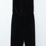 L'Agence ‎ Black Velvet Halter Jumpsuit Size 2 Photo 0