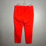 Eileen Fisher  Straight Leg Jean Womens Size 14 Midrise Organic Cotton Red-Orange Photo 4
