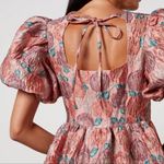 Dream Sister Jane NWT DREAM Nerissa Jacquard Midi Dress DREAM CORALS IN BLOOM S Photo 8