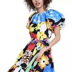 NWT Christopher John Rogers x Target Colorful Vibrant Floral Puff Sleeve Dress S Blue Photo 5