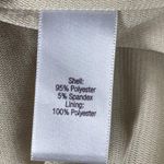 Jennifer Lopez Tan Metallic Strapless One Shoulder Ruched Flowy Top Blouse Large Photo 6