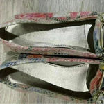 Anne Klein  Colorful Floral Faux Snake Leather Driving Flats Slip On Shoes Size 6 Photo 3