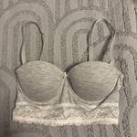 Jasmine & Ginger  Gray Lace Trim Bra, Sz 32B Photo 0