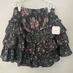 Altar'd State Floral Ruffle Mini Skirt Photo 0