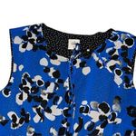 CAbi  #5576 Untamed Electric Blue Floral Dress‎ Asymmetrical Sleeveless Size Med Photo 11