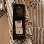 Tolani Silk Floral Striped Henna Romper Photo 7