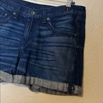 Rag and Bone  Cuffed Dark‎ Denim HIGH RISE SHORTS Size 28 Photo 1