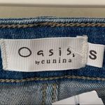 Oasis By Eunina Denim Distressed Cut Off High Waisted Shorts Photo 4
