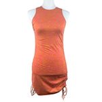 Motel Rocks Retro Orange Pink Trippy Waves Ruched Bodycon Tank Mini Dress XS Photo 7