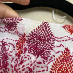 Roller Rabbit ‎ Cotton midi Dress in Floral Block Print tassels red white size S Photo 11