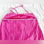 A New Day NWT  Sleeveless Shift Mini Dress Striped Size Small Pink Tie Back Photo 7