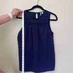 Elle  Blue Sleeveless Blouse Photo 1