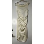 S'edge Elsa Satin Midi Dress Marshmallow Cream Size Small NWT New Years Bridal Photo 1