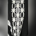 Desigual NWT  Jers Brixton Fringe Patterned Black Ivory Sweater Heart Pocket XL Photo 6