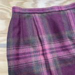 Pendleton Vtg  Wool Pencil Skirt Tartan Plaid Burgundy Womens Sz 8 Made in USA Photo 4
