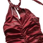 Topia Ruched Bodycon Dress Red Photo 4