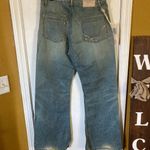 We Are Replay women's S anchor button fly highrise distressed marina jeans 30x31 Blue Photo 3