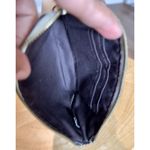 Coach  Pebbled Leather Zipper Wristlet Wallet F58032 Clutch Cream Photo 4