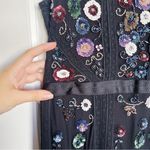 Needle & Thread  • Floral Ombré Embellished Tulle Midi Dress black beaded Photo 8