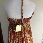 Dress Forum  Los Angeles Boho Tiered Smocked Bodice Mosaic Aztec Maxi Dress Large Photo 12