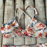 Cupshe  Reversible Floral and Striped Bikini Set Swimsuit Size M New NWT Photo 3