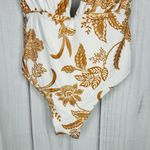 Maaji NWOT Nacar Faena Metallic Reversible One-Piece Swimsuit Sz XS Beige Photo 5