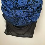 My Bump Maternity Lace & Fully Lined Formal or Simi Formal Off Shoulder Dress Blue Photo 1