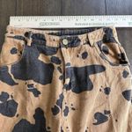 Pretty Garbage Cow Print Jeans Size S Brown & Black Photo 2
