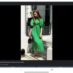 ZARA LIMITED EDITION GREEN PLEATED MIDI DRESS WITH PUFF SLEEVES 2297/693 small Photo 14