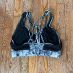 gray and black marbled athletic sports bra Photo 5