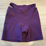 For Love & Lemons  x Revolve Purple Ribbed Cutout Biker Shorts Size L Photo 4