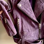 BLANK NYC  purple 100% leather jacket Photo 1