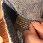 TAYLOR Womens Midi 100% Linen Fit And Flare Denim Dress Wedding Party Nautical Blue Size 12 Photo 10