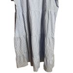 Tradlands Chalet Tiered Dress Harbor Midi Striped Cotton Linen Womans 2X NWOT White Photo 8